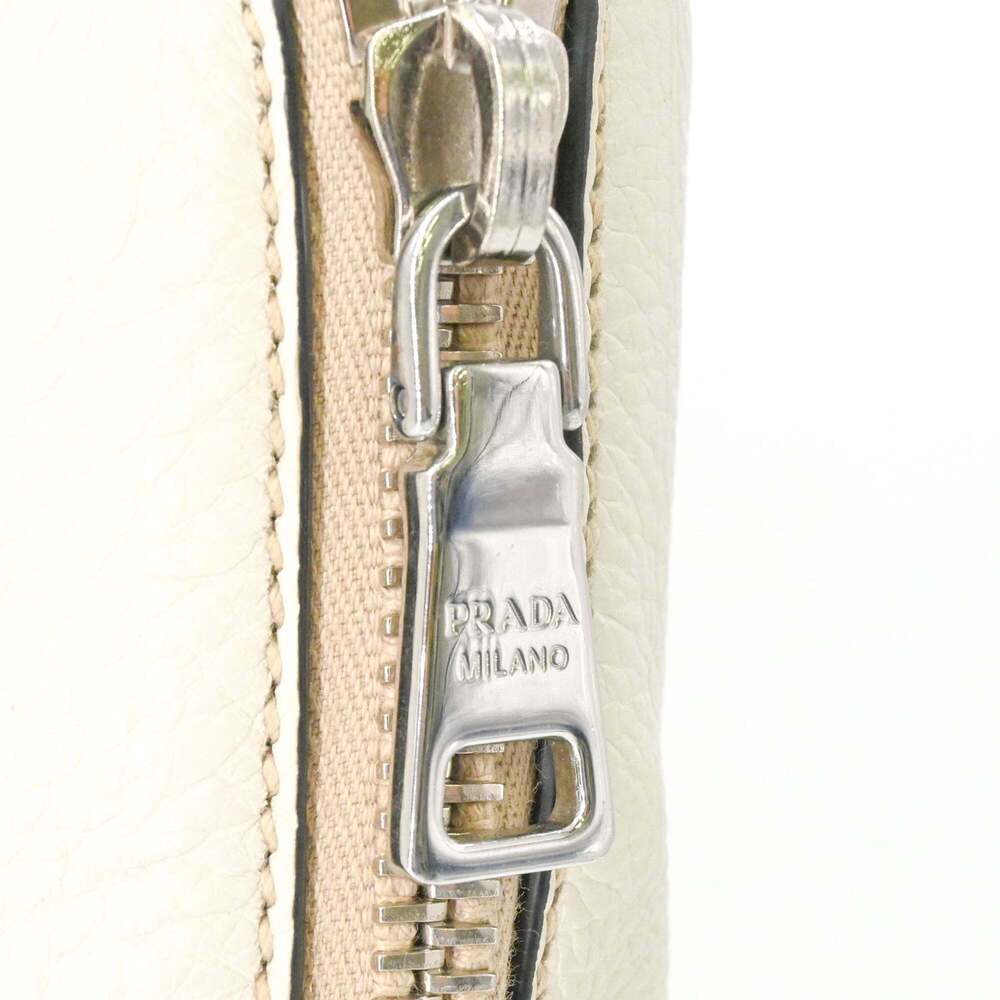 PRADA White Leather Shoulder Bag - Picture 14 of 16